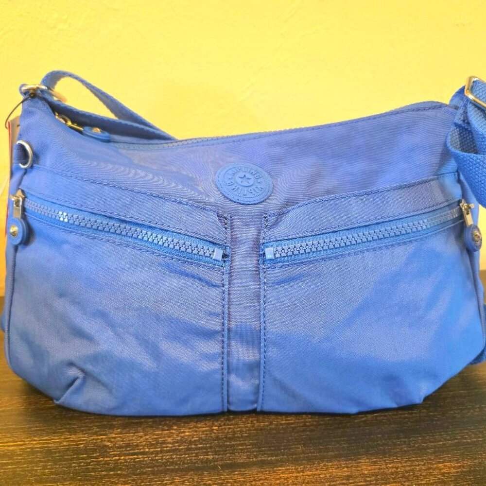 NWT Kipling Izellah Crossbody Bag, Havana Blue